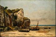 Gustave Courbet Beach in Normandy Germany oil painting artist